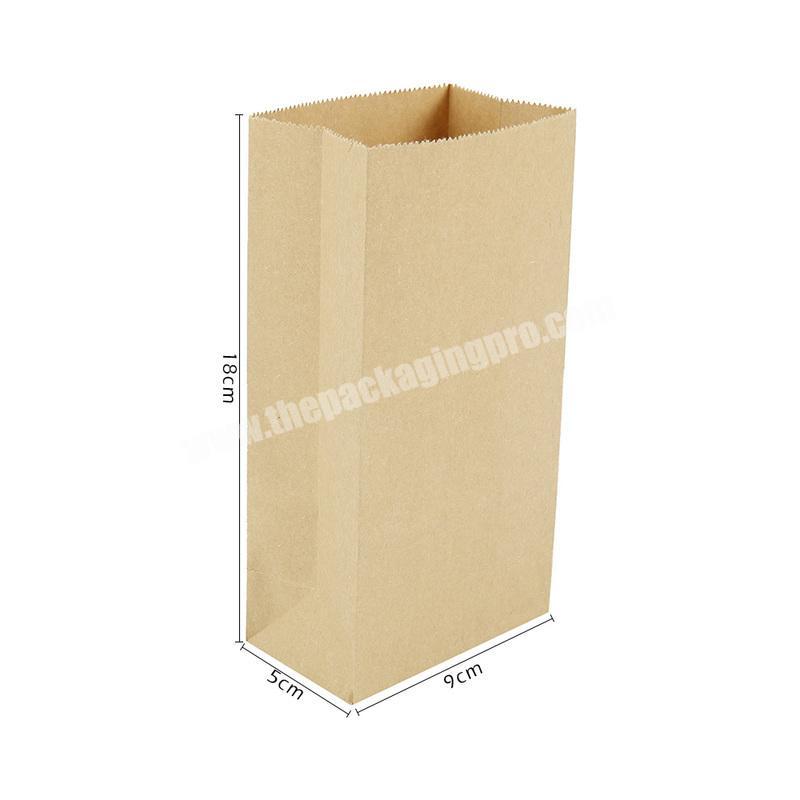 50pcs Kraft Paper Bags Food Tea Small Gift Bag Sandwich Bread Bags Party Wedding Supplies Wrapping Gift Takeout Eco-friendly Bag