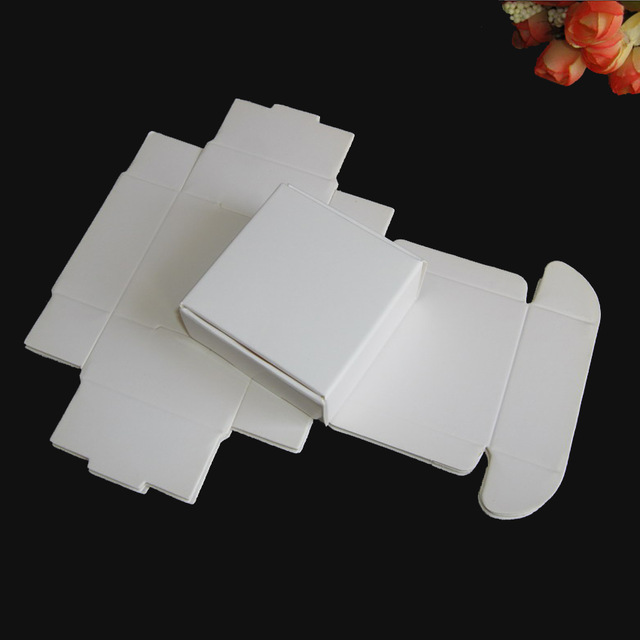 50pcs/lot big flat 16sizes Gift folding Packaging Kraft Paper Boxes, Event Party Wedding Candy Cake handmade Soap Packing