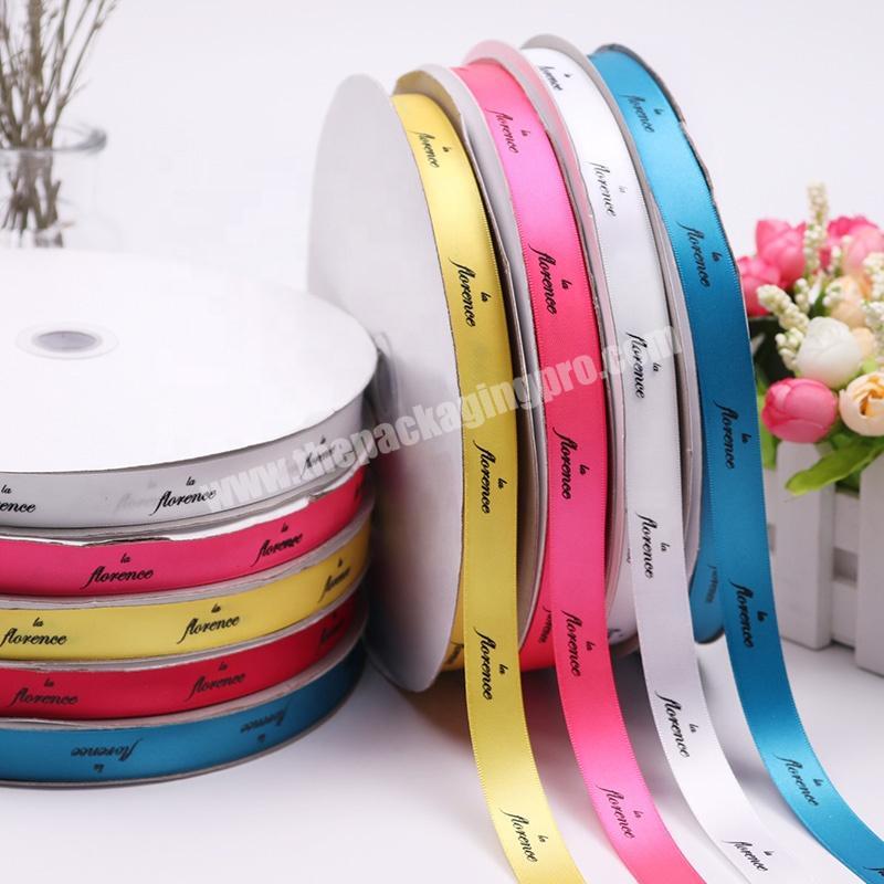 58' high quality ribbon print ink Muli-color Printed Ribbon custom printed satin ribbon