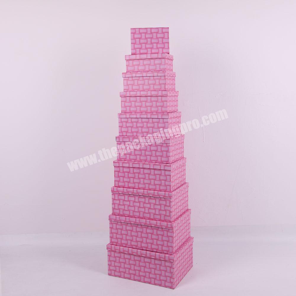 605 Popular Customized pink box packaging