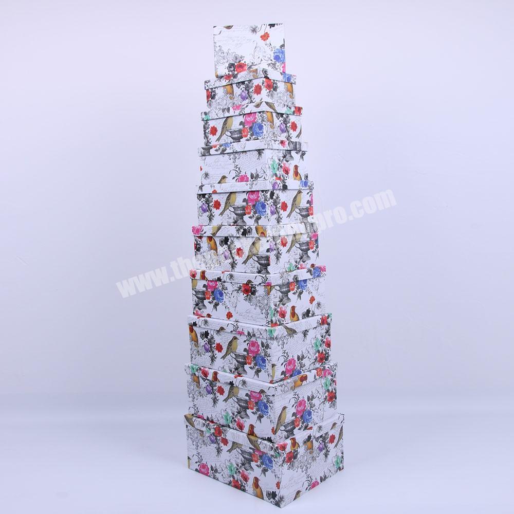 605 Special design fancy clothes packaging box