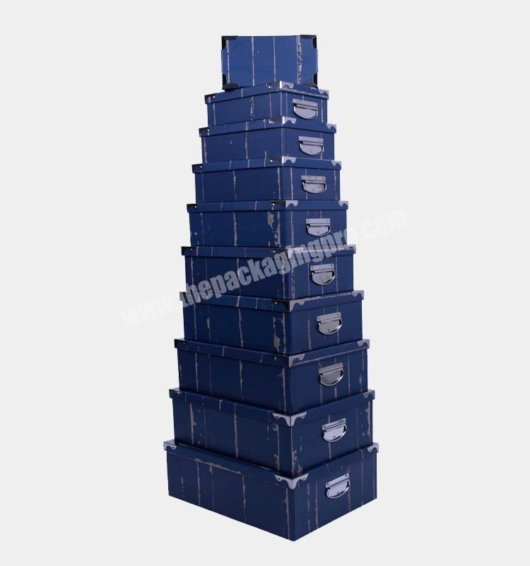 608# Shihao Wholesale Top paper set of cardboard box with handle