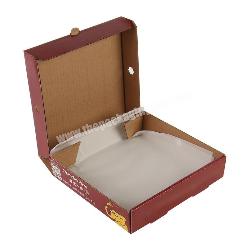 8 9 10 12 14 16 Inch White Brown Cheap Corrugated Packaging Empty Wholesale Custom Printed Pizza Box