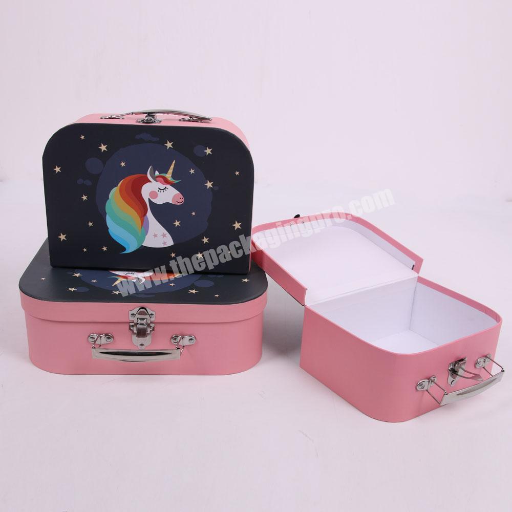 8024 Shihao best Popular suitcase style gift box with Lock
