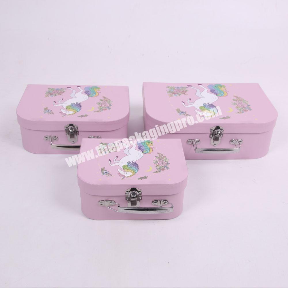 8024 Shihao best quality handmade cardboard suitcase gift box