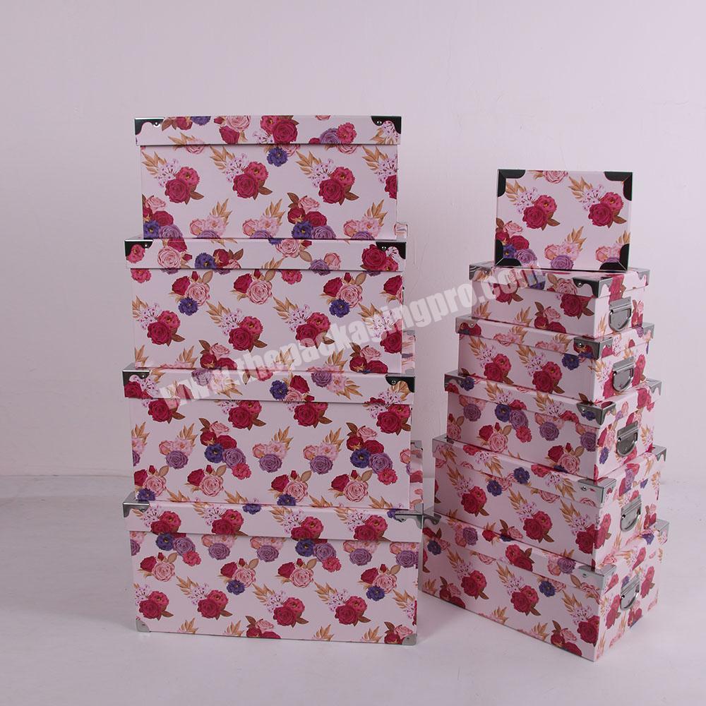 808 Floral printing bed sheet packaging box