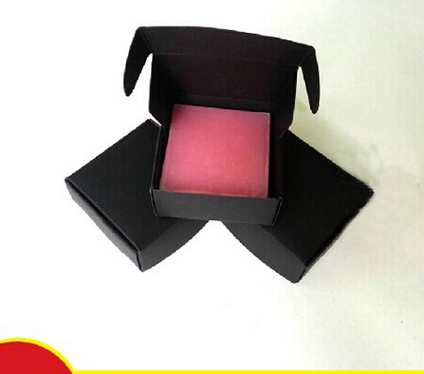 8*6*2.2cm Bangle Jewelry Ring Earring Watch Gift Boxes Black Paper Box Christmas Wedding Birthday Party Supplies