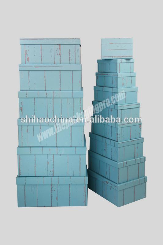 905 shihao Recycled materials feature paper large tower gift boxes set