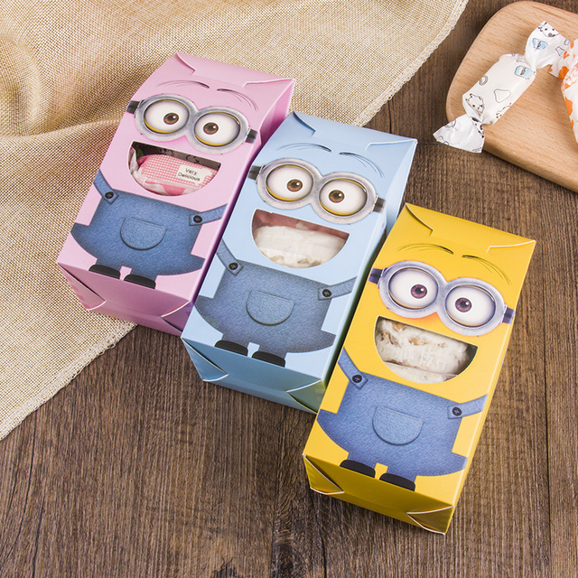 Cartoon Anime Macaron Packaging Cardboard Box free Shipping Kraft Gift Paper Boxes Packaging Soap Food 17.5*6*5*8cm