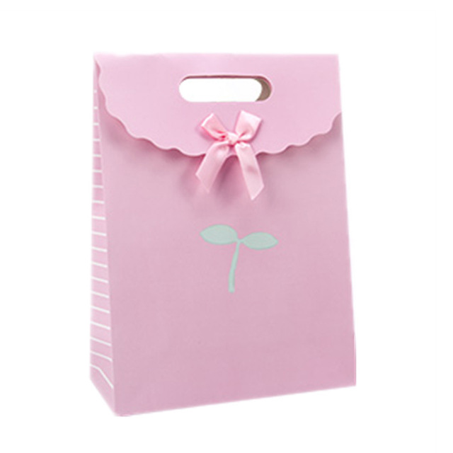 Korean Exquisite Lovely Thanks For You Gift Paper Bag Party Holiday Paper Gift Bags