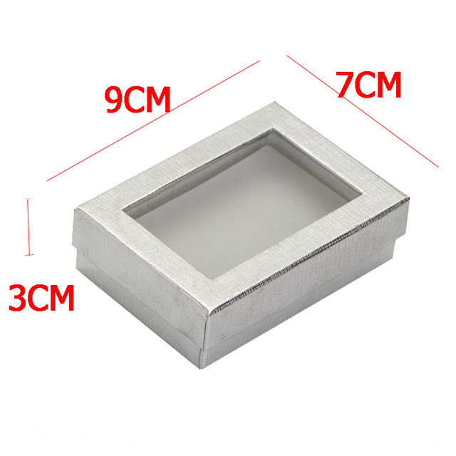 Set Cotton Linen Display Wholesale Square Case Gift Necklace Jewelry Box Ring 