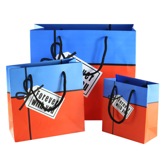 Wedding Party Bow Gift Bag Shopping Paper Bags With Handles Packaging Box Packing Gift Children Party Decoration