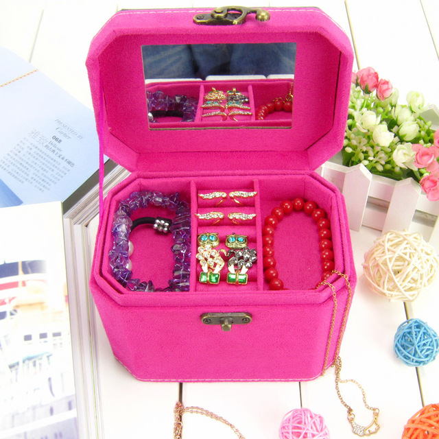 Wholesale Factory Price Shell Shaped Velvet Jewelry Box 4 Color Jewelry Case For Christmas Gift Free Shipping