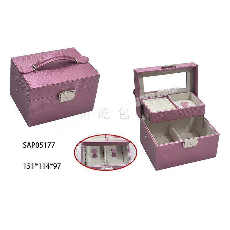 A variety of colors are available to customize the size and style of leather jewelry storage box