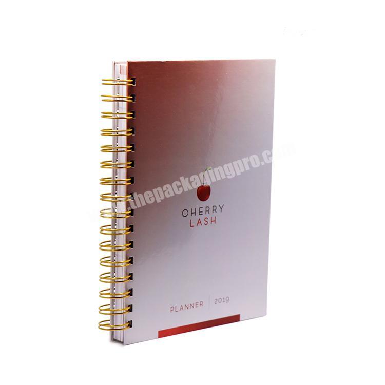 A4 or A5 Logo Printed Echo Friendly Recycled Paper Hard Cover Hardcover Custom Printing Notebook Agenda