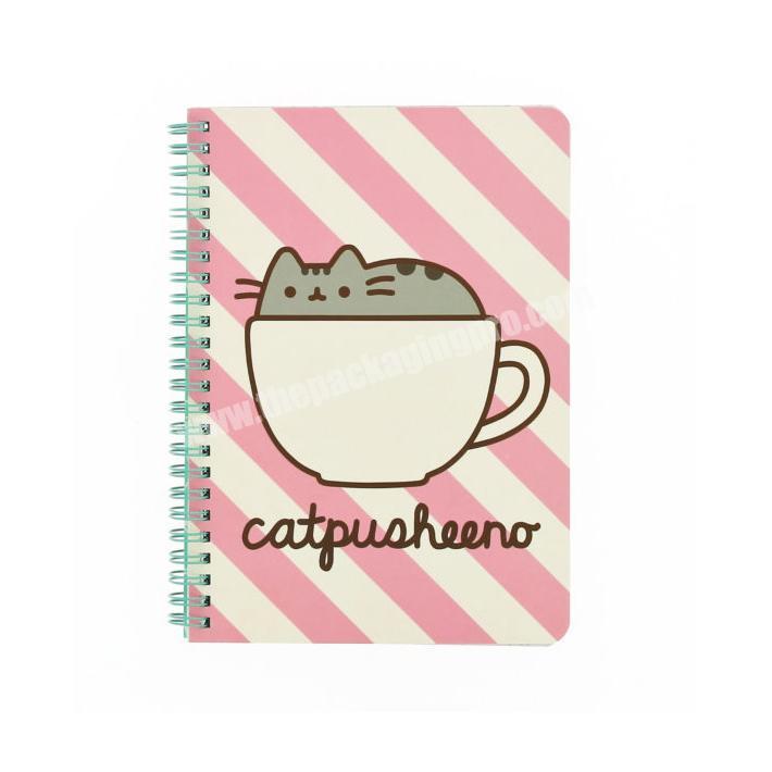 Accept custom design cute spiral notebookjournalbook