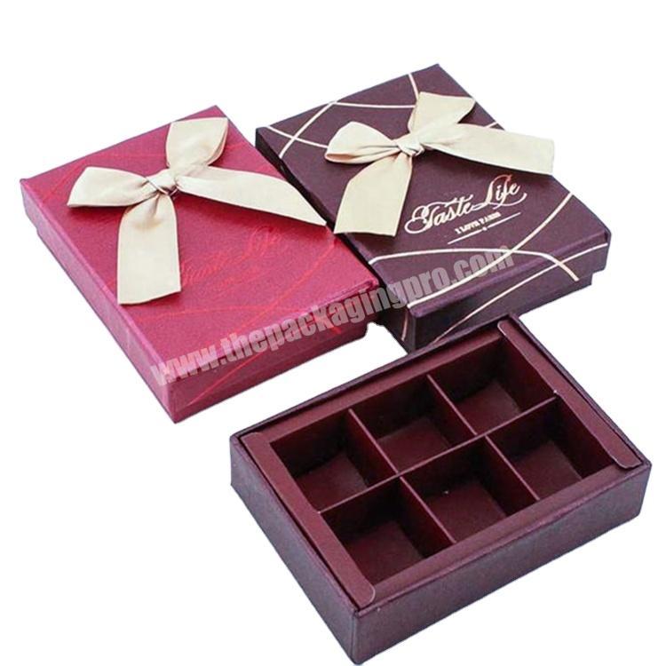 Accept Custom Luxury Paper Cardboard Box Packaging for Chocolate