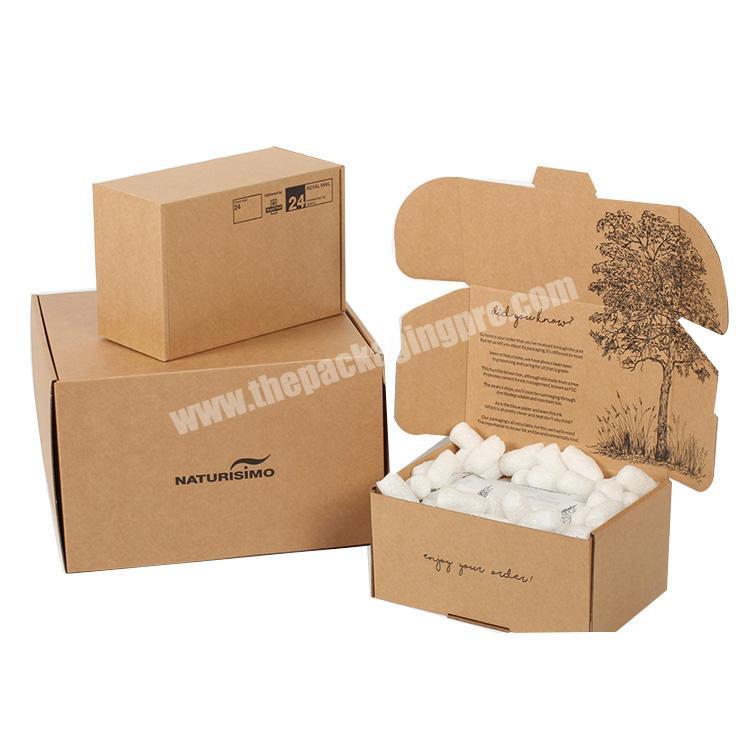 Accept Custom Order And Recycled Materials Feature Cardboard Corrugated  Paper Mailing Shipping Box