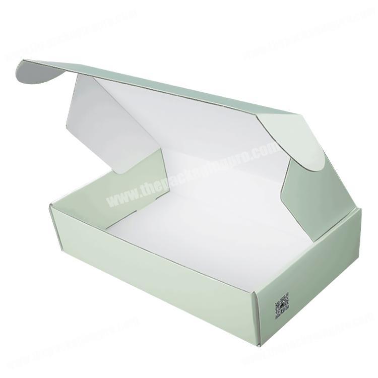 Accept custom size empty foldable corrugated storage mailer cosmetic cream box