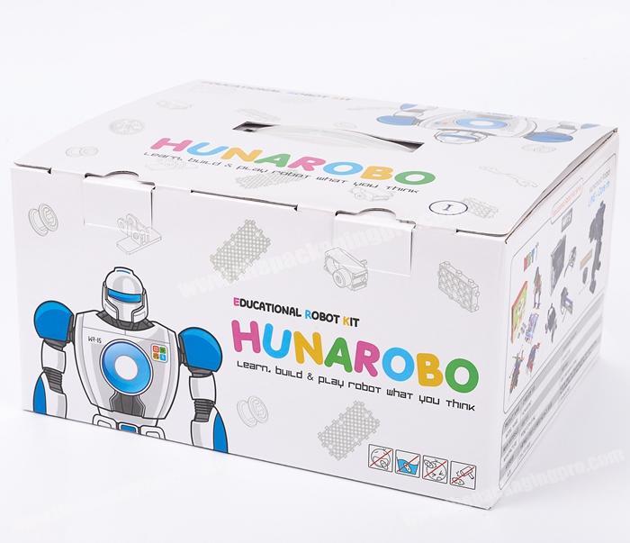 Accept Custom Wholesale Educational Robot Kit Corrugated Packaging Recycled Cardboard Gift Boxes