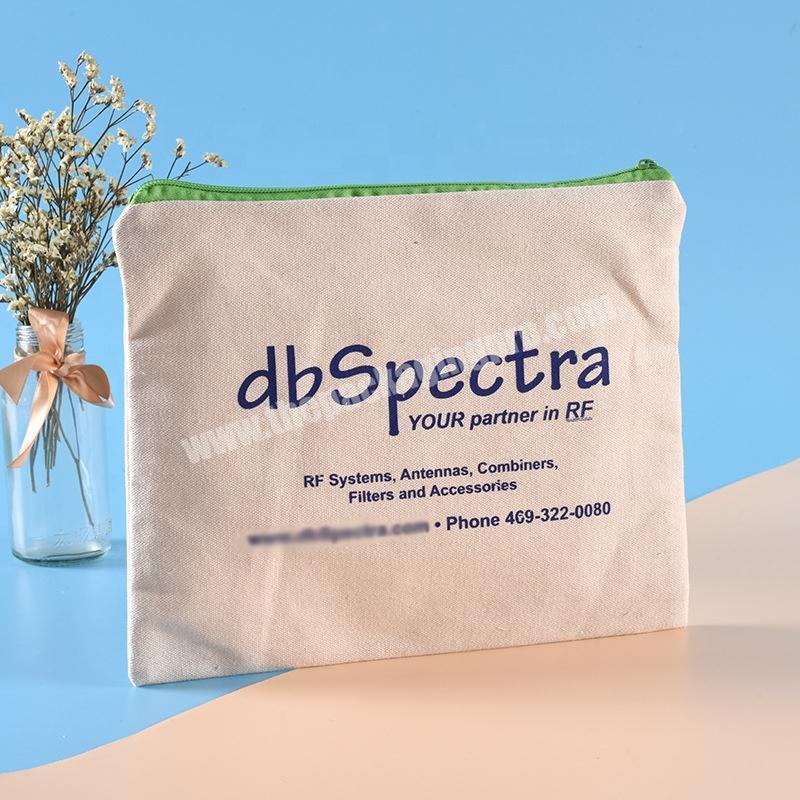 Accept custom zipped small cotton pouch  zip bags for skin products zip lock bags with logo