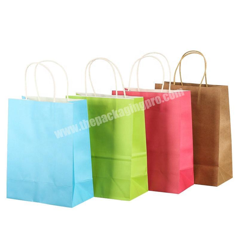 Accept gift kraft paper shopping bag with logo