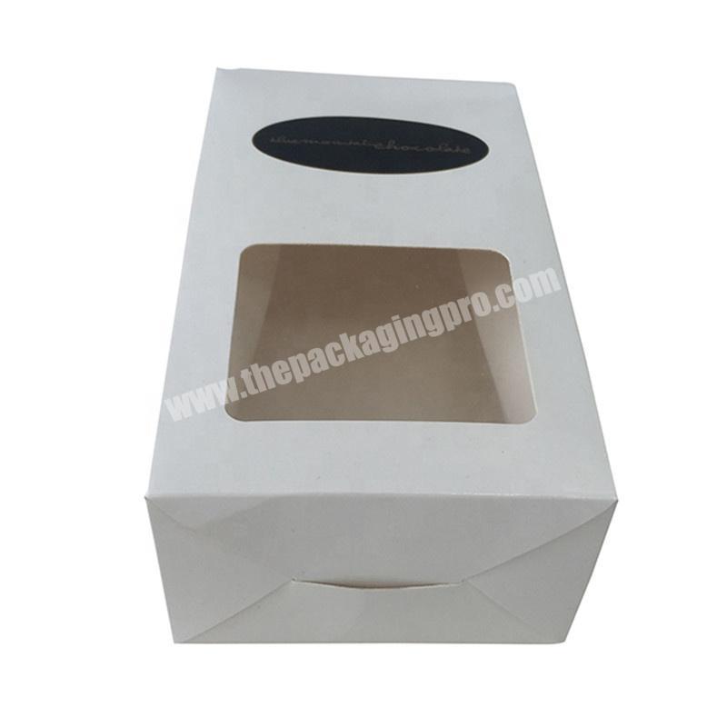 Advanced folding cardboard plain white paper gift packaging box