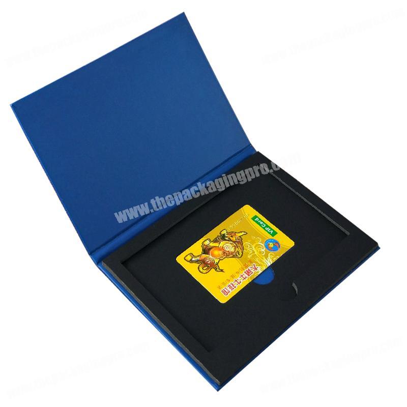 Alibaba China Luxury EVA Insert Holder Gift card Presentation Box, Credit Card Gift Box