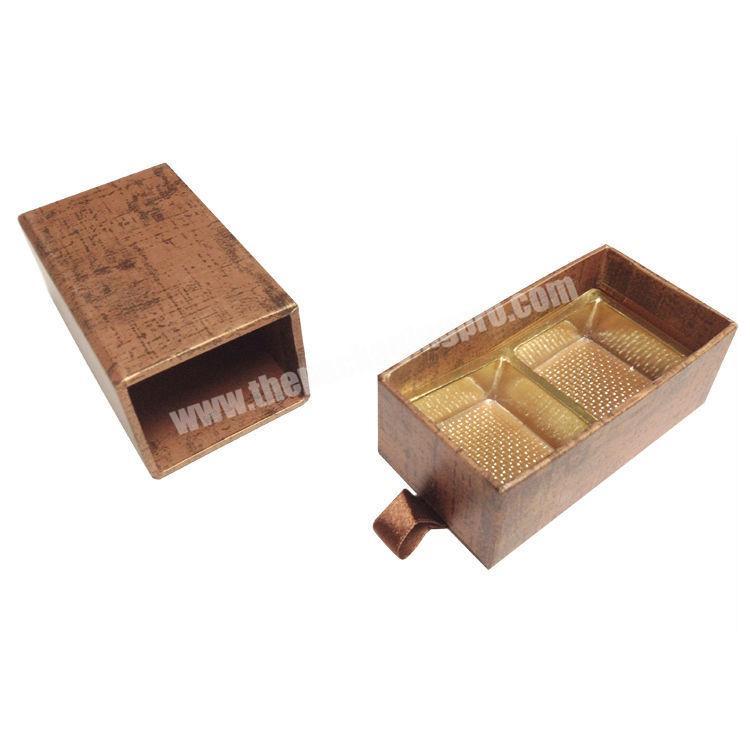 Alibaba Custom Handmade Small Rectangular Gift Box Cardboard Chocolate Box With Clear Lid