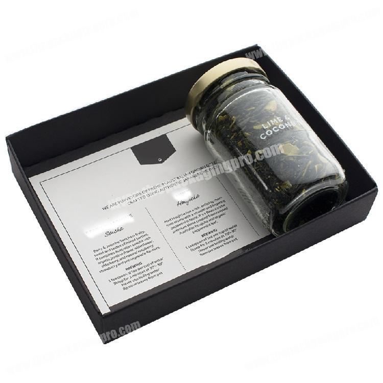 Alibaba Supplier Custom Made Black Luxury Packaging Spice Can Gift Box