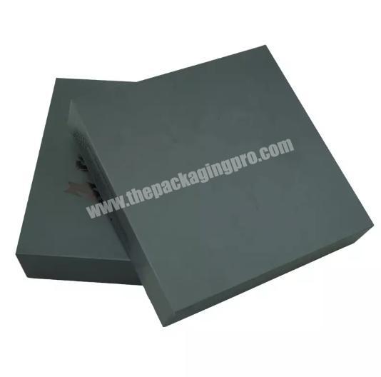 All black  Lid off Brown woodfree paper lid off Cheaper rigid paper packing box
