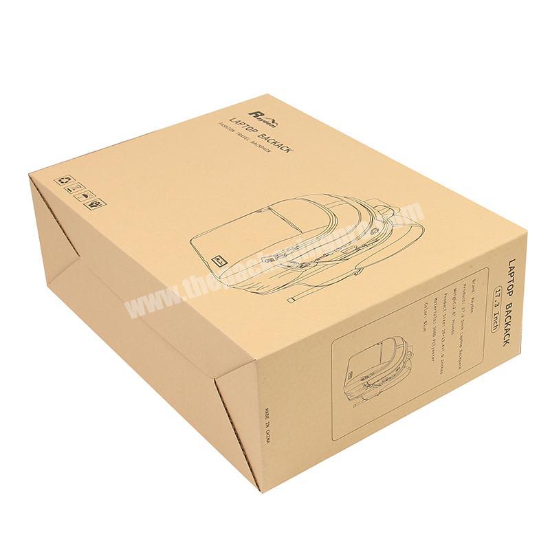 Amazon E Commerce Eco Friendly E-flute Corrugated Cardboard Box Custom Packaging Recycled Box Folding Mailer Shipping Box