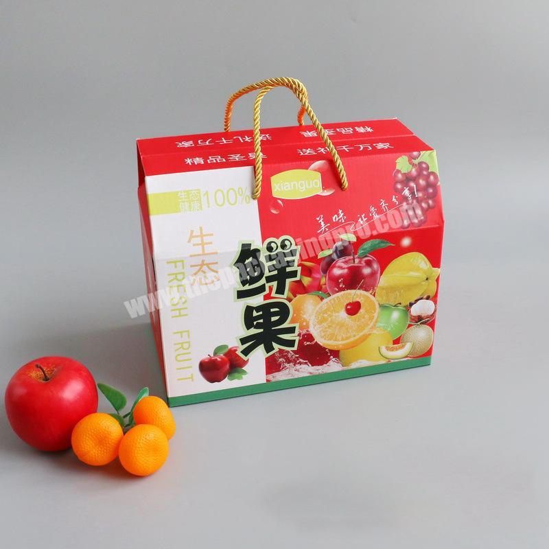 Apple Fresh Wholesales Recycle Cardboard Shipping Packing Paper Carton Moving Packaging Wholesale Custom Corrugated Fruit Box