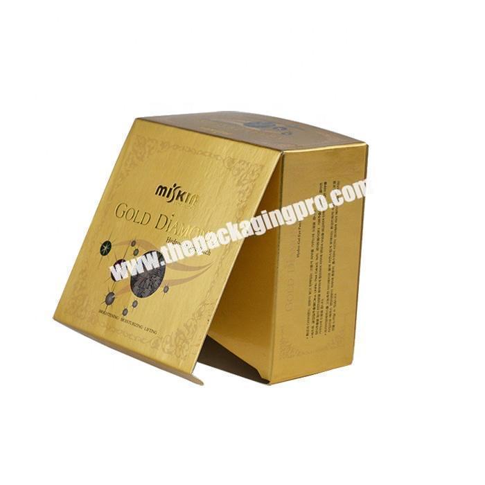 Attachable cardboard paper packaging makeup facial cream box
