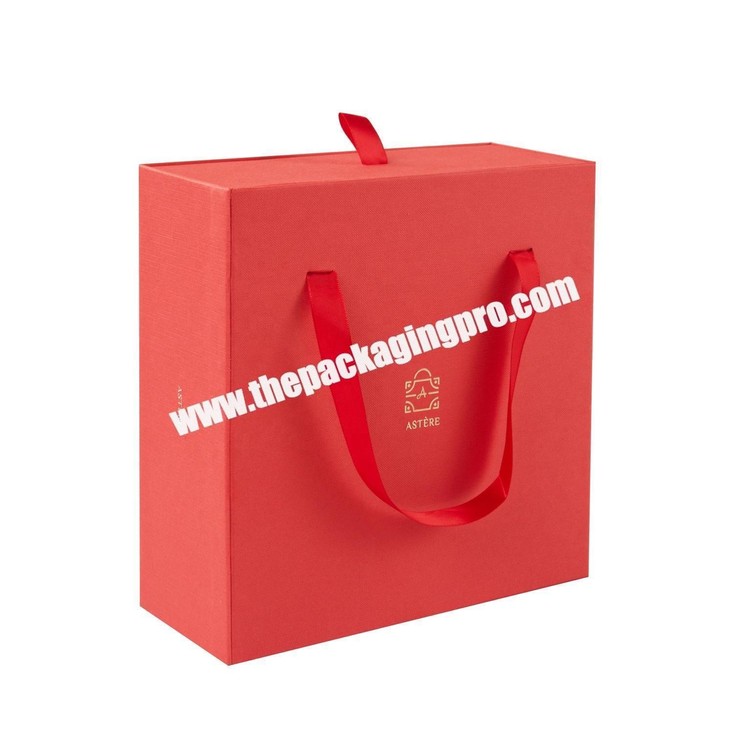 Attractive and pure bright red gift perfume display box