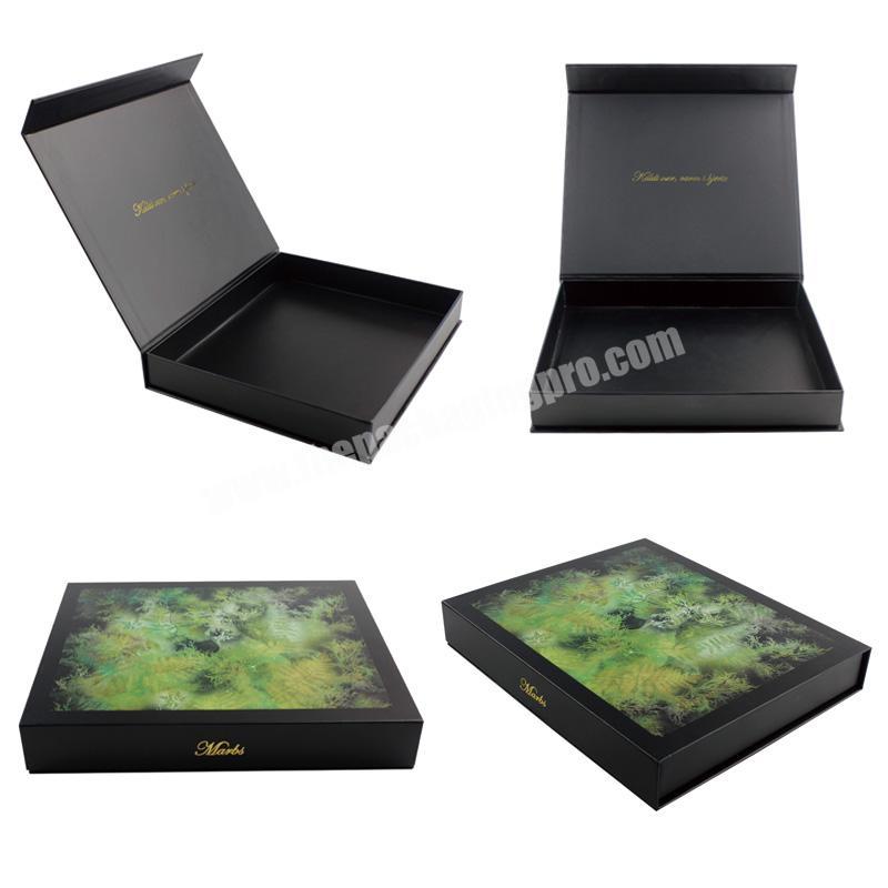 Back Color Gold Logo Matt Lamination Apparel Elegant Magnet Paper Gift Box