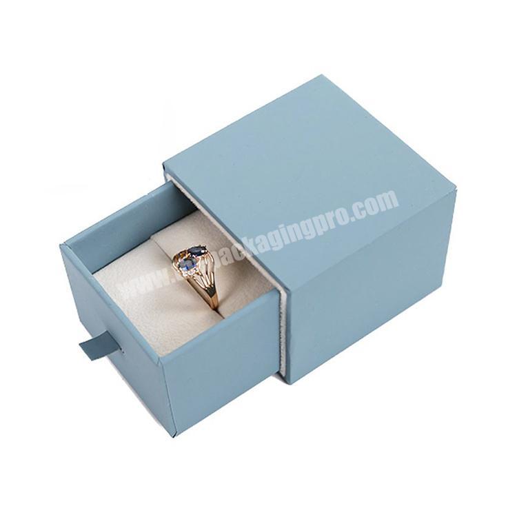 Beautiful blue drawer gift carton box