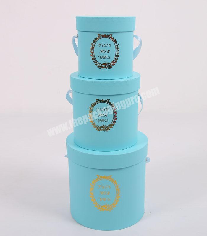Beautiful Circular Flower Storage  Paper Gift Boxes With Lids