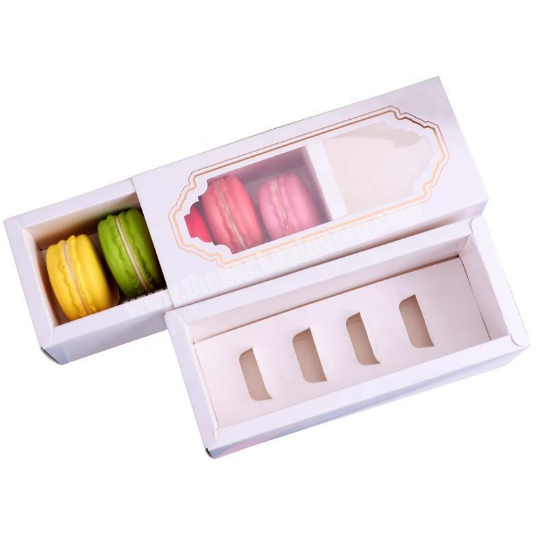 Beautiful Design China Supplier Custom Clear Pvc Window Candy And Macaron Paper Packaging Chocolate Truffles Paper Box
