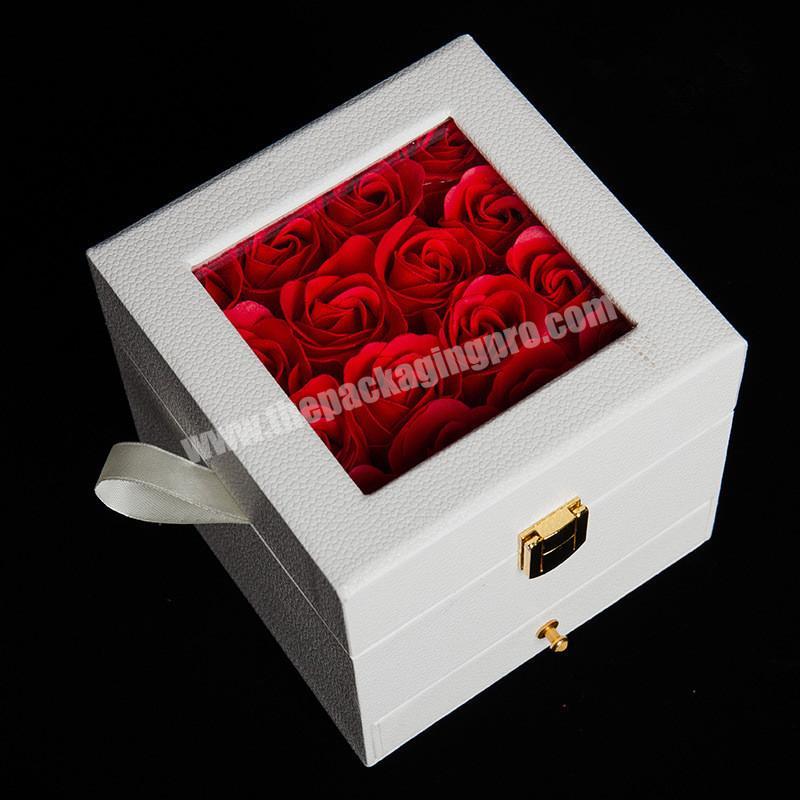 Beautiful flower paper box for gift box packaging