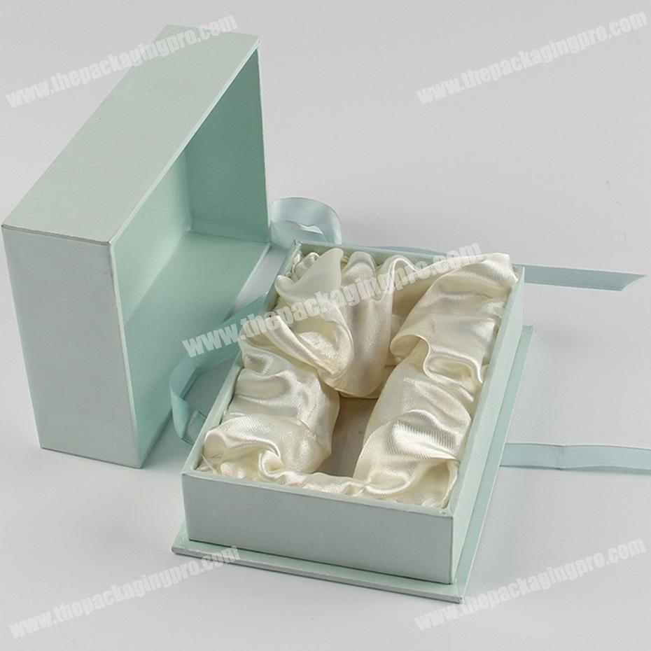 beautiful perfume gift packaging box with ribbon