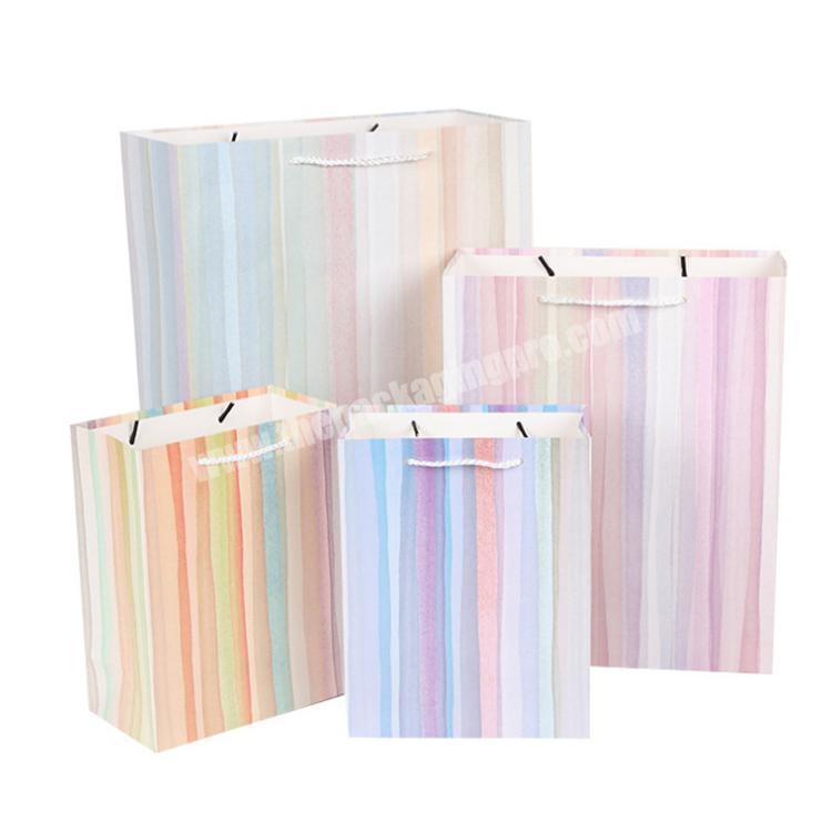 Beautiful watercolour pattern cosmetics packing paper bag