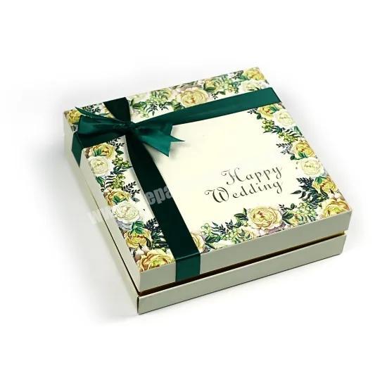 Beautiful Wedding Candy Paper Gift Box Wholesale Small Size Gift Paper Packaging Bo