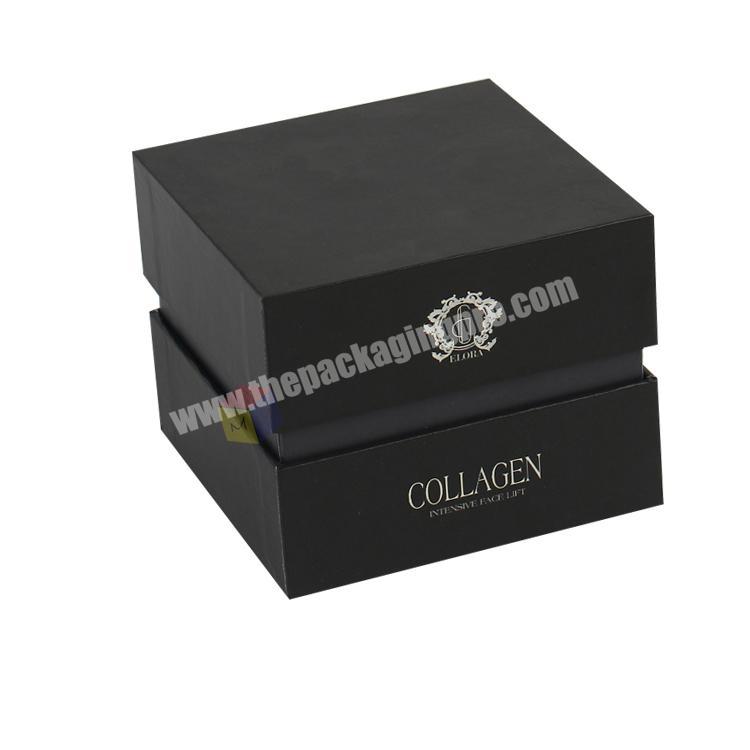 beauty cosmetic black rigid gift luxury art paper perfume box
