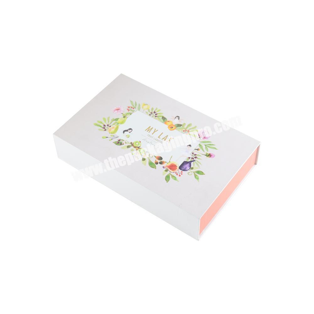 Beauty Custom decorative book boxes with magnet, A4 paper packaging gift box, Paper cosmetic packaging