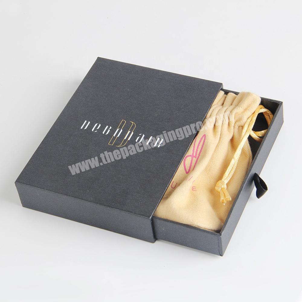 Beauty jewelry pouches wholesale stylish bracelets packaging black box