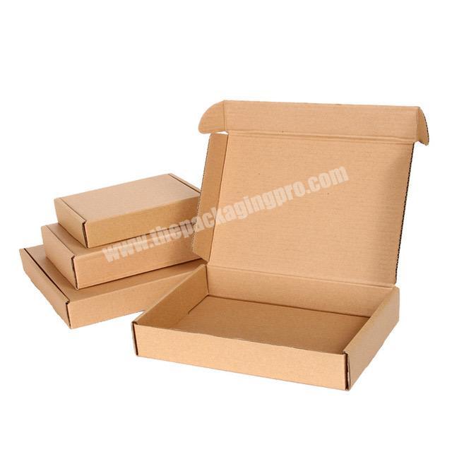 Beheart Raft Paper Cartons Cardboard Shipping Boxes Accept Custom Made Tuck Top Corrugated Postage Brown Mailers Box