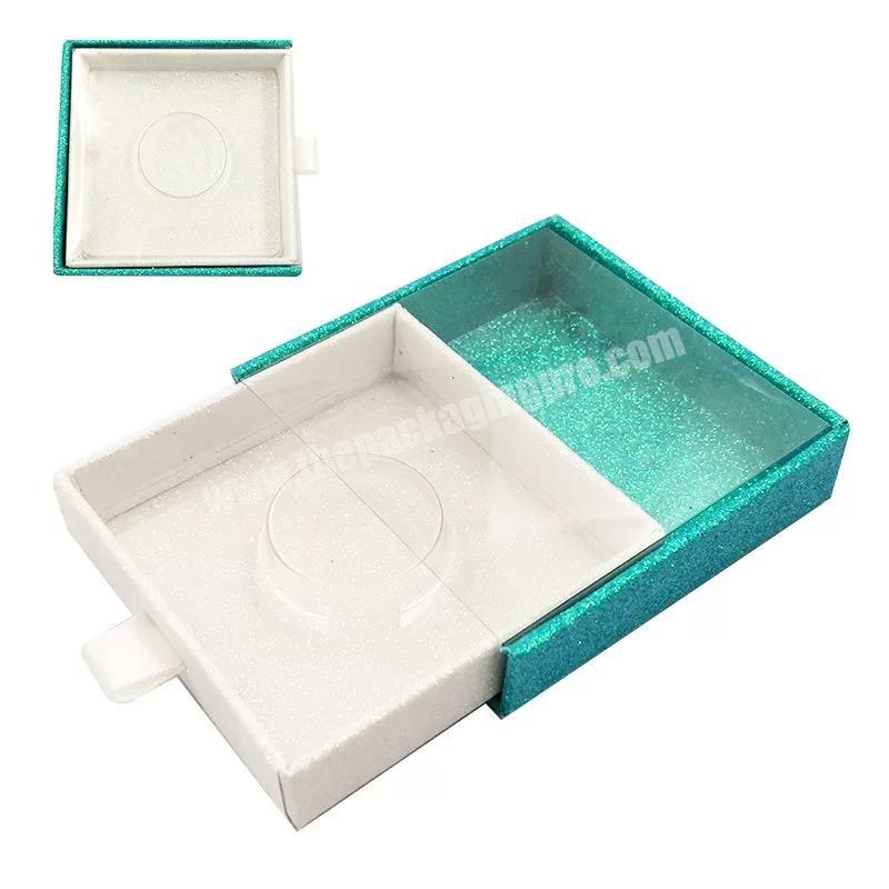Beheart Unique Custom Private Label Make Your Own Display Qingdao Square Transparent Window Magnet Eyelash Drawer Box