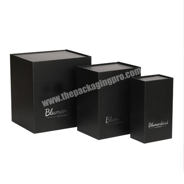bespoke rigid cardboard gift black matte magnetic box