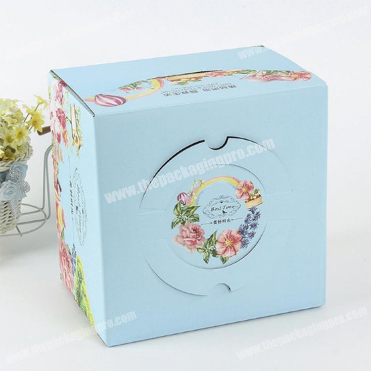 Best colorful gift white paper box sweet donuts cake box packaging